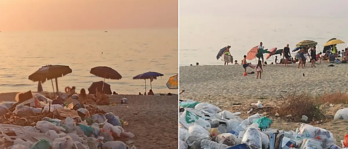 Pizzo, discarica in spiaggia e mare sporco: benvenuti al “lido monnezza”
