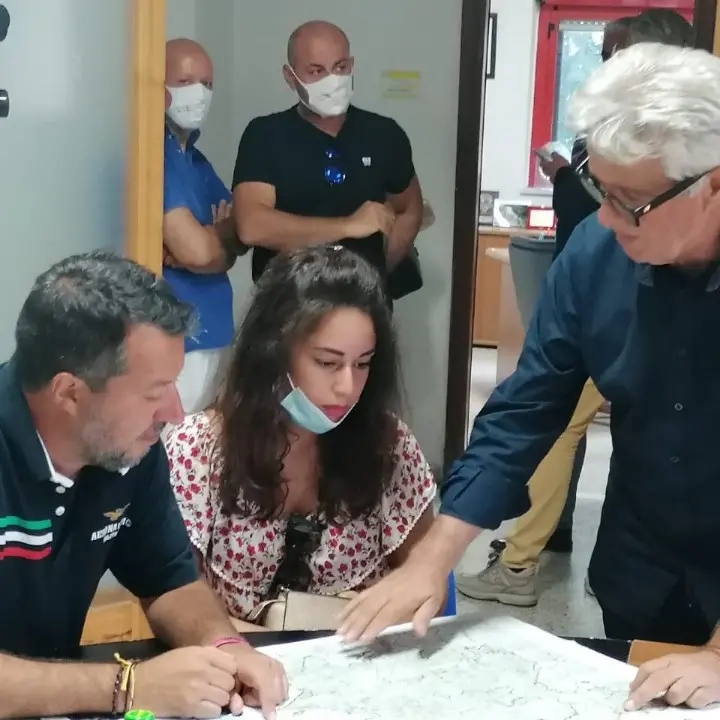 Emergenza incendi, Salvini in Aspromonte incontra il presidente del Parco e i sindaci