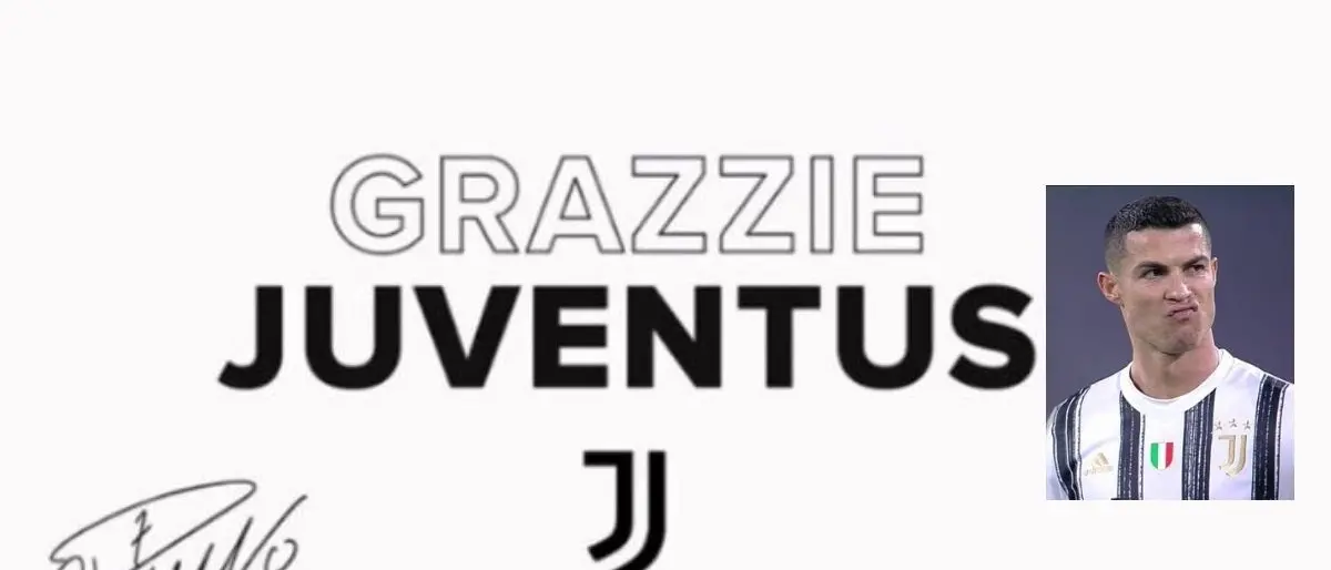 Ronaldo “scappa” a Manchester, l’addio sgrammaticato ai bianconeri: «Grazzie Juventus»