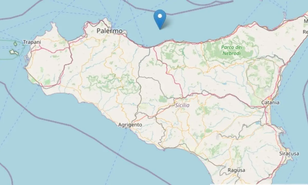 Forte scossa di terremoto nel Palermitano: localizzata al largo di Cefalù