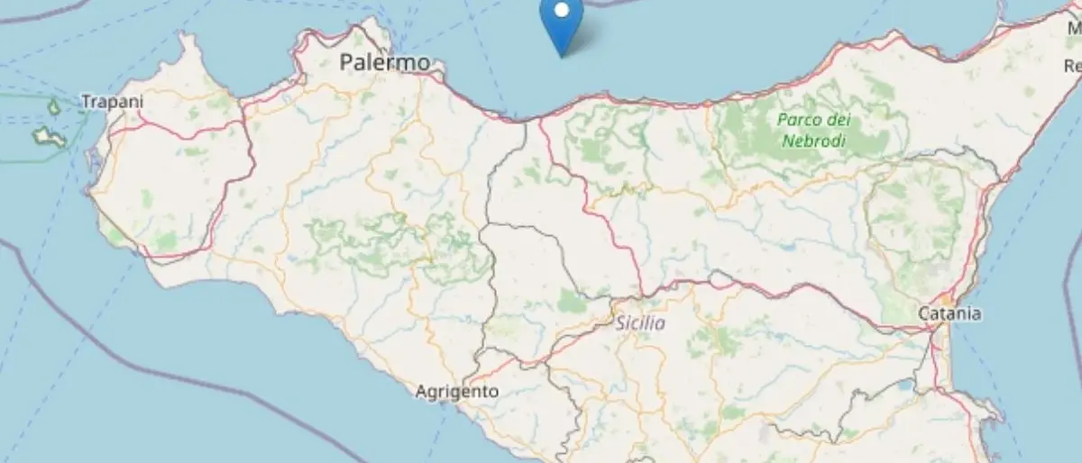 Forte scossa di terremoto nel Palermitano: localizzata al largo di Cefalù
