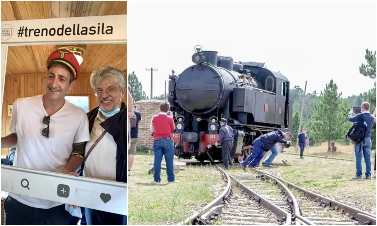 Gabri Gabra e le Iene sul treno della Sila alla scoperta della Calabria più bella