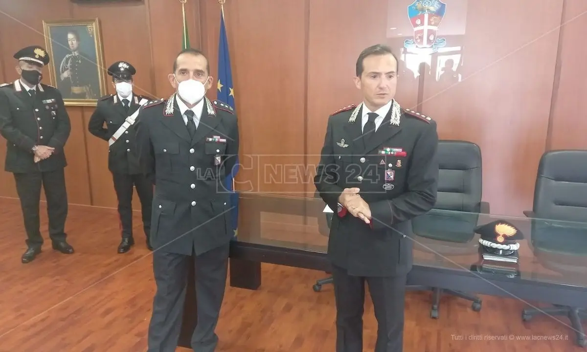 Cosenza, il colonnello Spoto è il nuovo comandante provinciale dei carabinieri: subentra a Sutera