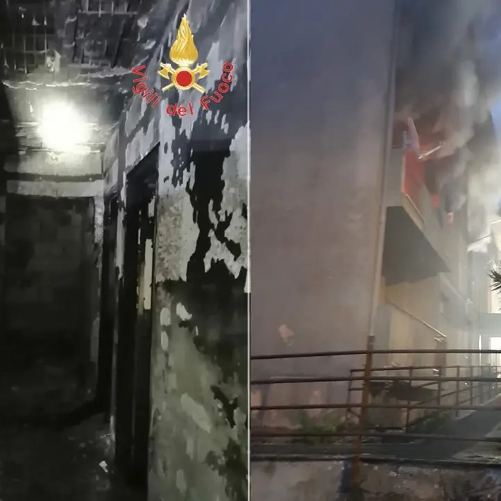 Distrutto da un incendio appartamento nel Catanzarese, evacuate sei famiglie