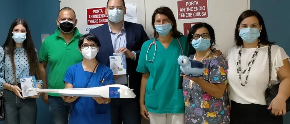 Ospedale di Polistena, l’associazione “Virtus” dona dispositivi sanitari al reparto di pediatria