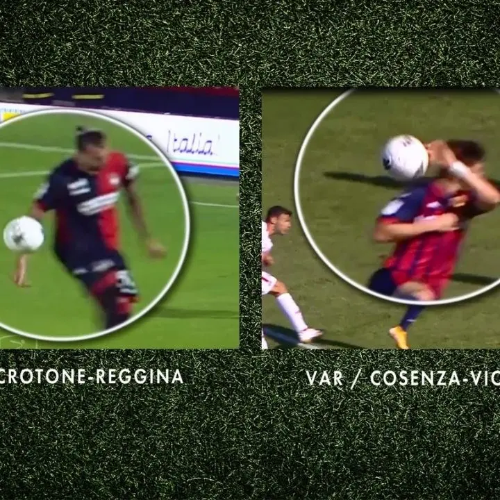 Calcio: per Cosenza, Crotone e Reggina due misure differenti sui falli di mano