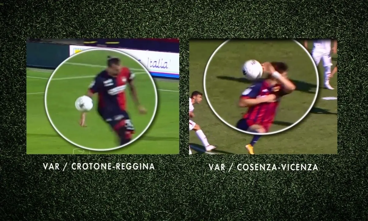 Calcio: per Cosenza, Crotone e Reggina due misure differenti sui falli di mano