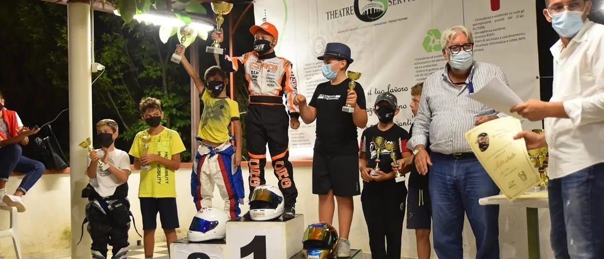 A dieci anni il catanzarese Salvatore Giglio vince il campionato interregionale di karting