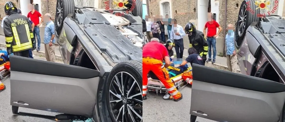 Incidente tra due auto a Lamezia, anziano ferito trasferito in ospedale