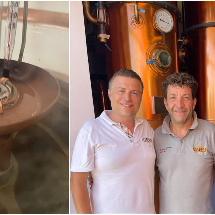 Alla Distilleria Caffo torna in funzione l’antico alambicco in rame di nonno Sebastiano