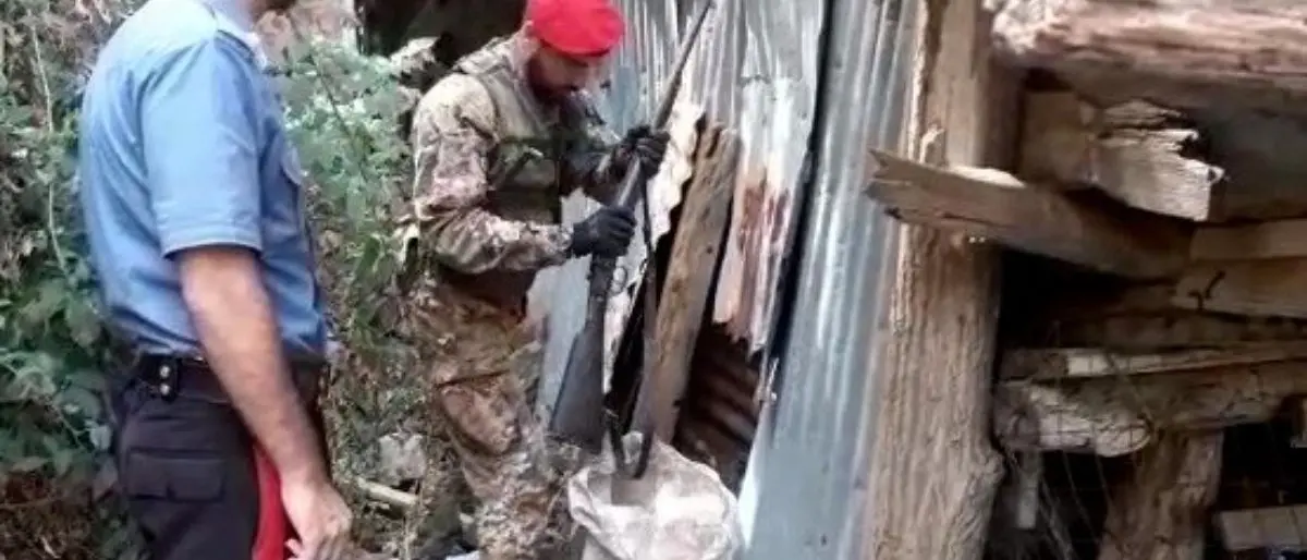 Rinvenuto e sequestrato un fucile con matricola abrasa nel Reggino: denunciato 54enne