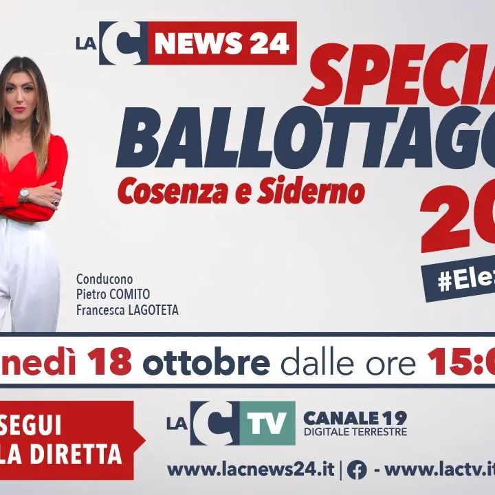 Speciale ballottaggio Cosenza e Siderno, i risultati e gli aggiornamenti nella maratona di LaC Tv