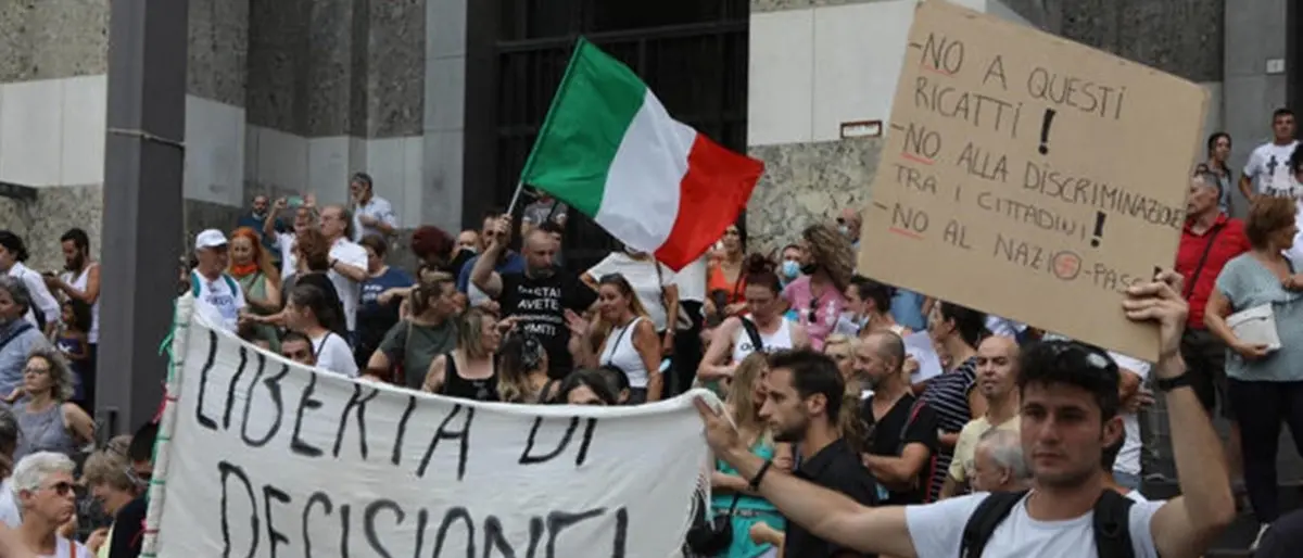 I no Green pass tornano in piazza: a Roma due le manifestazioni in programma