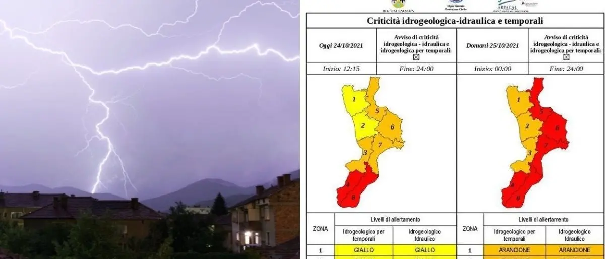 Maltempo, è allerta rossa in quasi tutta la Calabria: i Comuni chiudono le scuole, l’elenco - LIVE