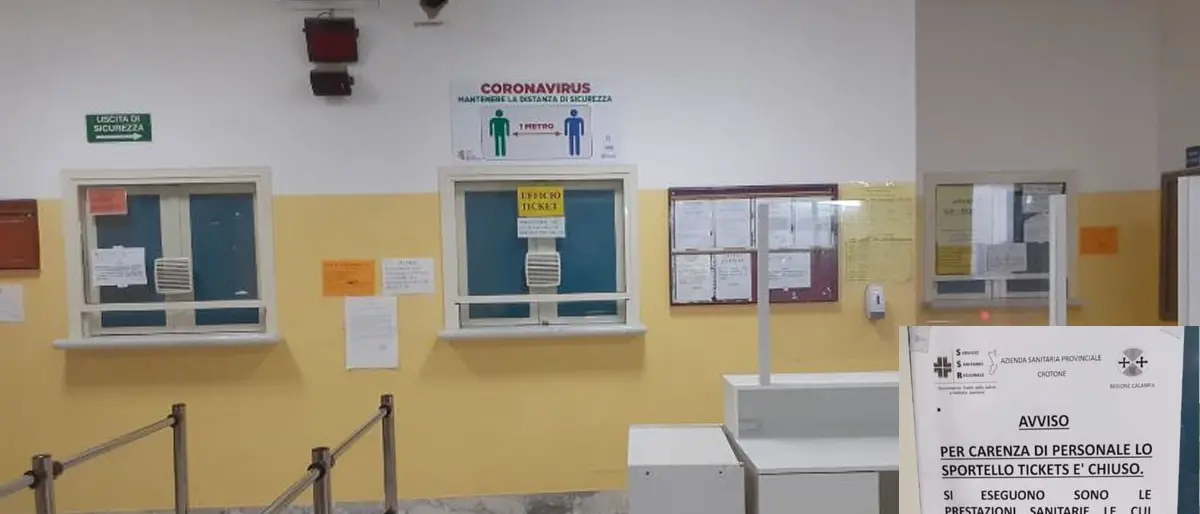 A Mesoraca chiudono gli uffici Cup e ticket, scatta la protesta: l’Asp promette la riapertura immediata