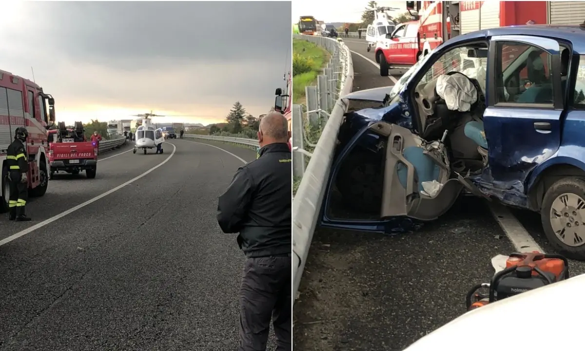 Incidente a Corigliano Rossano, un ferito grave nello scontro tra due auto lungo la 106