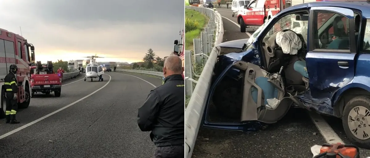 Incidente a Corigliano Rossano, un ferito grave nello scontro tra due auto lungo la 106