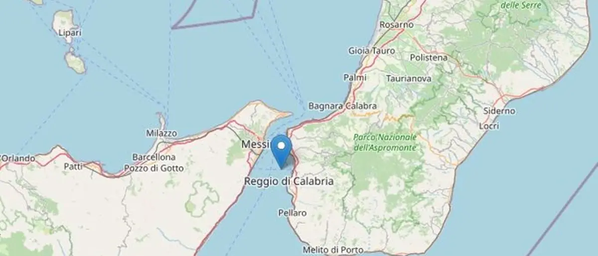 Terremoto nello Stretto di Messina: la terra trema anche a Reggio Calabria