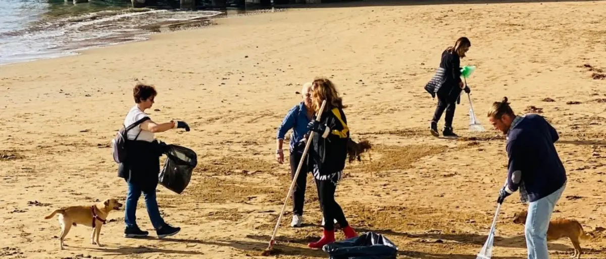 Crotone, i volontari “Gli amici dei cani” liberano la spiaggia dai rifiuti