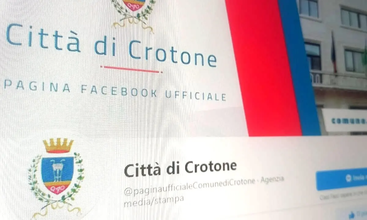 Il Comune di Crotone promosso su Facebook, primo in Italia nel rapporto follower-popolazione