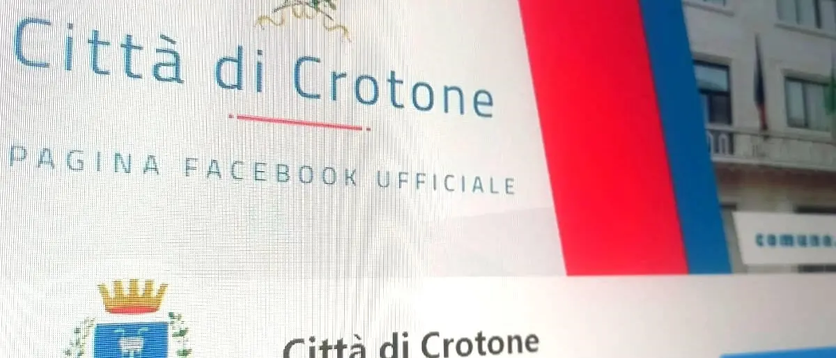 Il Comune di Crotone promosso su Facebook, primo in Italia nel rapporto follower-popolazione