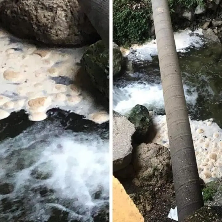 Fuscaldo, fango e melma dal depuratore: le immagini shock dei liquami che finiscono in mare