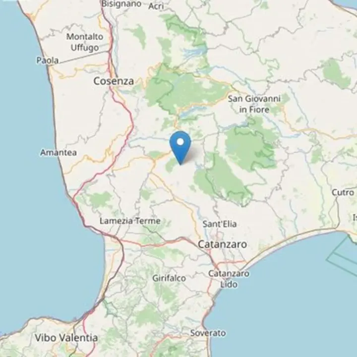 Terremoto in Calabria, trema la terra nel Cosentino: scossa di magnitudo 3.7