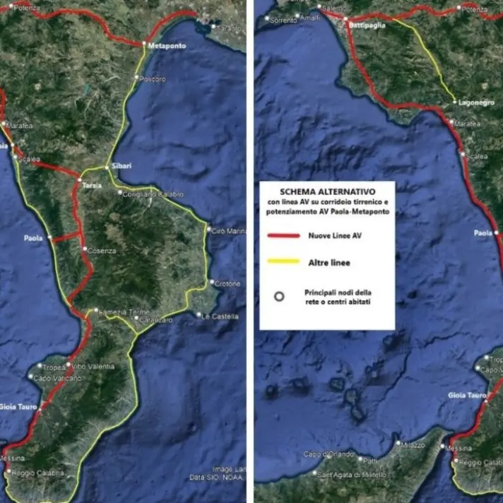 Alta velocità in Calabria, un’ipotesi alternativa per un progetto che non convince