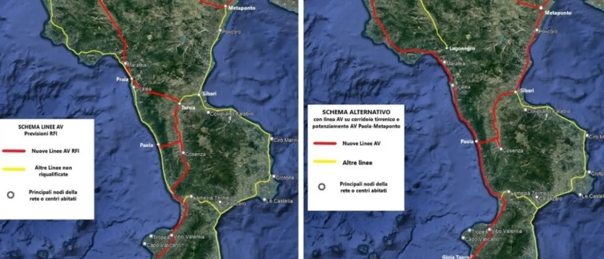 Alta velocità in Calabria, un’ipotesi alternativa per un progetto che non convince