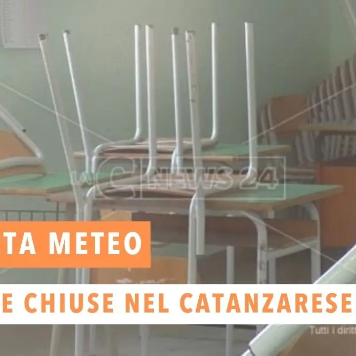 Maltempo Calabria, chiudono diverse scuole nel Catanzarese: ecco quali