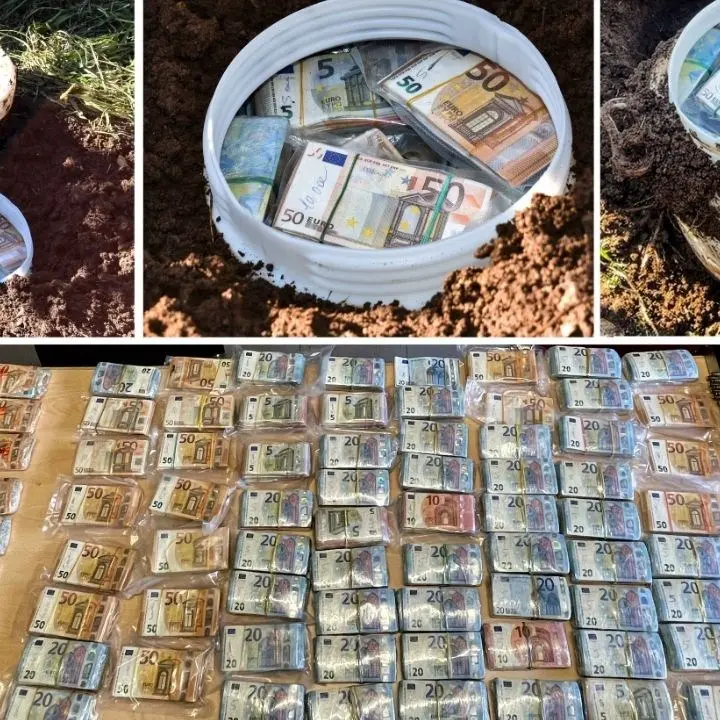 Reggio Calabria, nascondevano 400mila euro in un bidone interrato: denunciate due persone