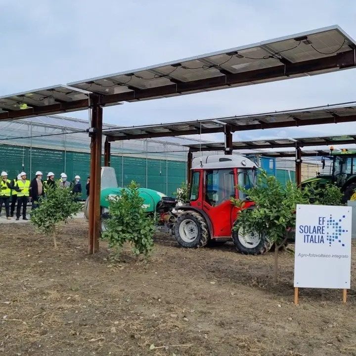 Presentato a Scalea un prototipo “agro-fotovoltaico” per produrre energia nei campi coltivati