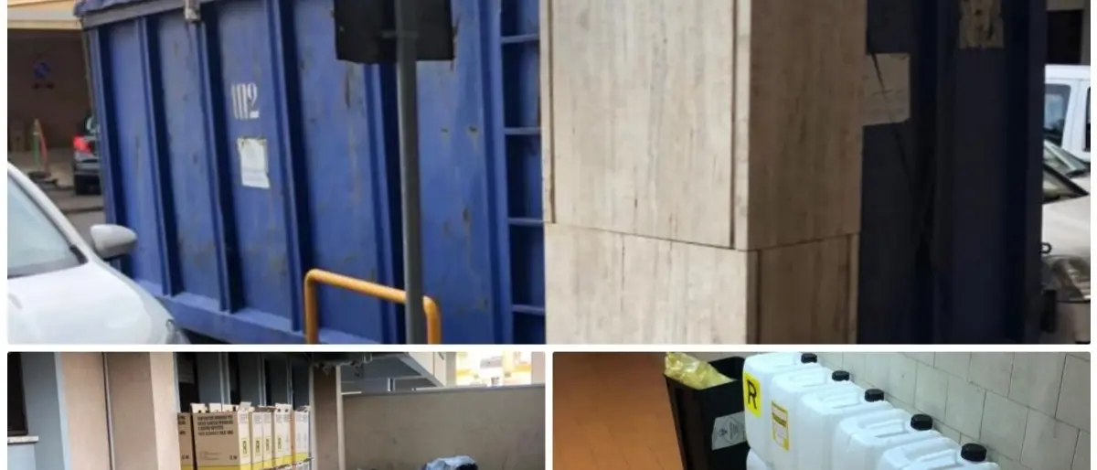 Corigliano Rossano, container con rifiuti pericolosi davanti all’ingresso del Polo Covid