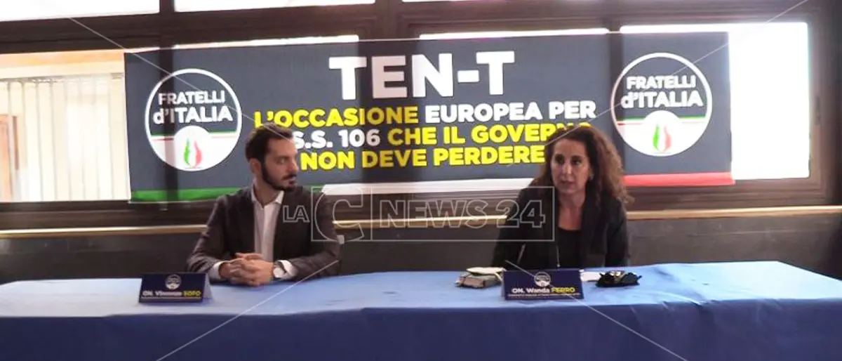 Statale 106, Sofo e Ferro (FdI): «Il Governo chieda l’inserimento nella rete europea dei trasporti»