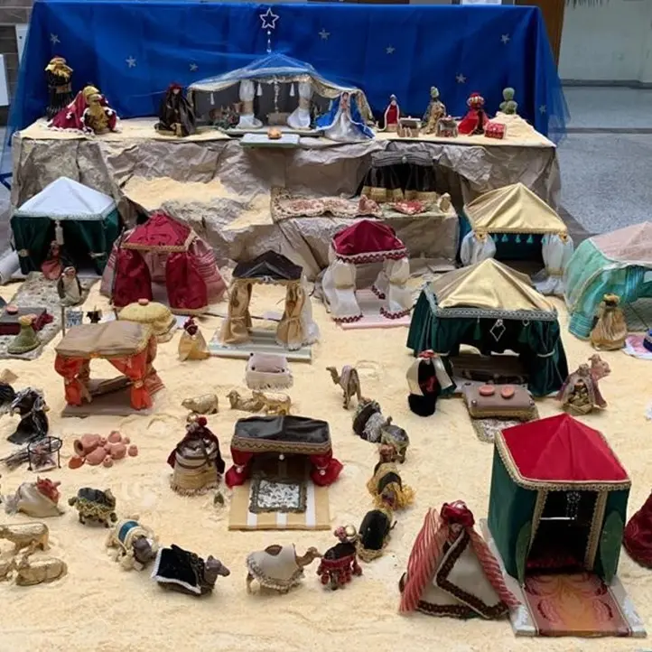 Lamezia, esposto in Tribunale il presepe realizzato dal Centro di salute mentale