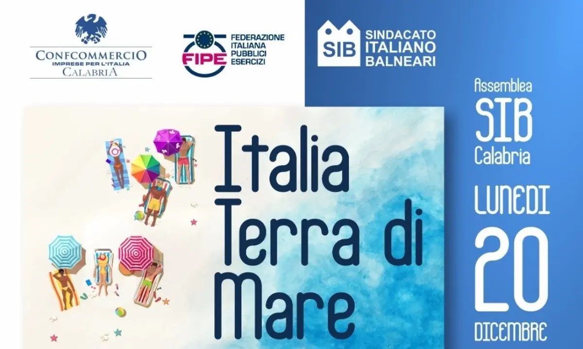 Italia Terra di Mare, lunedì a Catanzaro l’assemblea del Sindacato italiano balneari Calabria