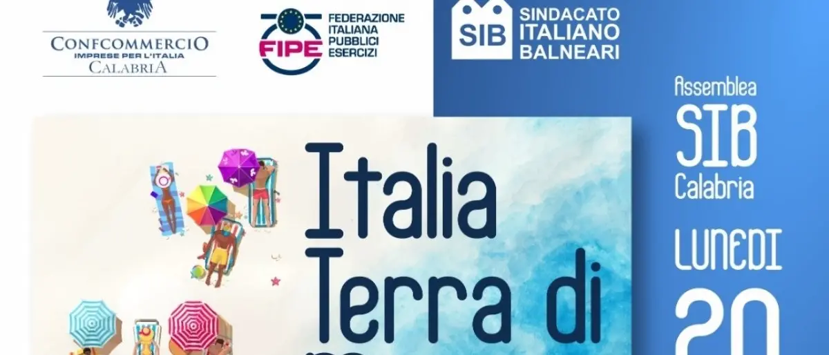 Italia Terra di Mare, lunedì a Catanzaro l’assemblea del Sindacato italiano balneari Calabria