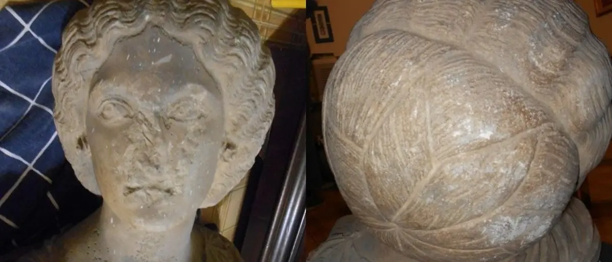 Reggio Calabria, busto di epoca romana torna alla luce dopo lavori in un antico palazzo