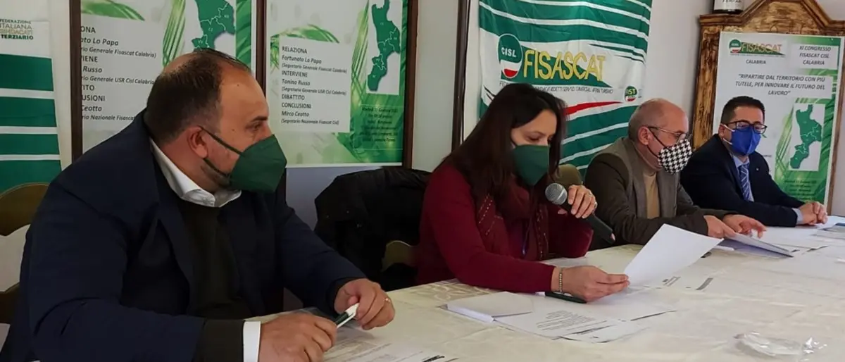 Fisascat Cisl Calabria, Fortunato Lo Papa rieletto segretario: «Altri quattro anni a sostegno dei lavoratori»