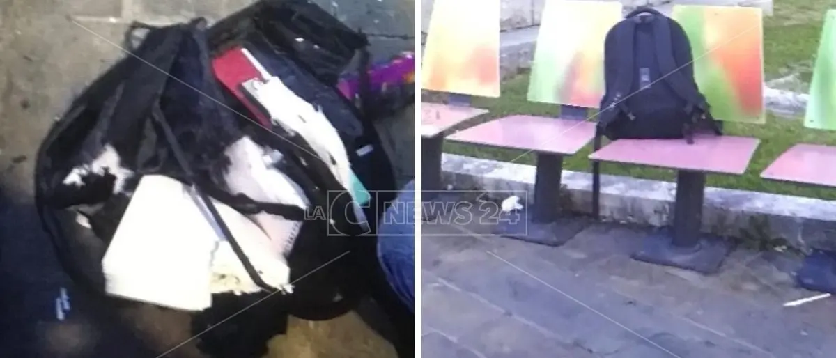 Allarme bomba a Catanzaro per uno zaino lasciato su una panchina ma all’interno c’erano solo libri