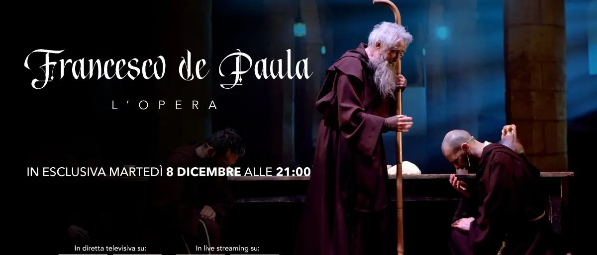 Il colossal musical Francesco De Paula l’Opera questa sera in onda su LaC Tv