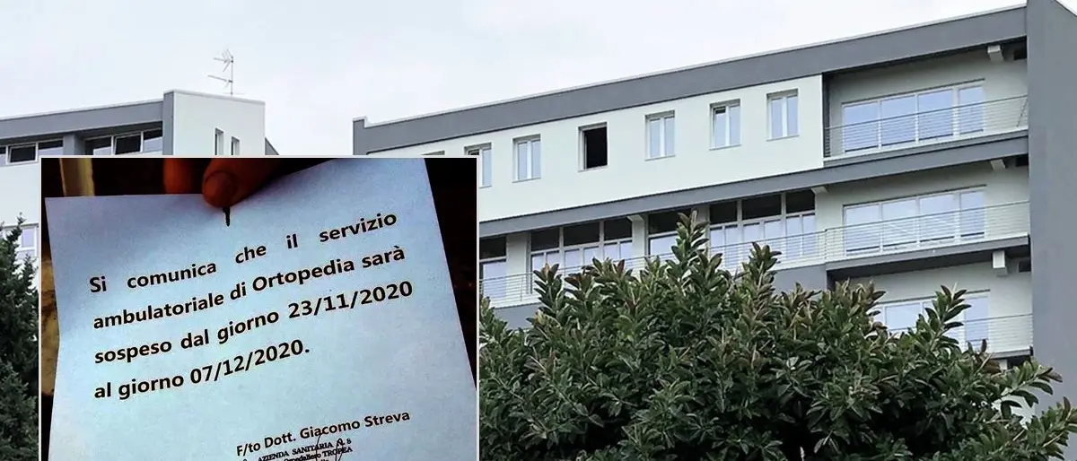 Sanità, a Tropea ambulatorio ortopedico fermo ma il Cup non lo sa e prenota le visite