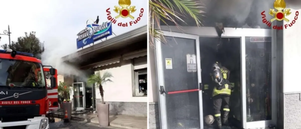 Vibo Marina, incendio in un negozio: intervengono i vigili del fuoco