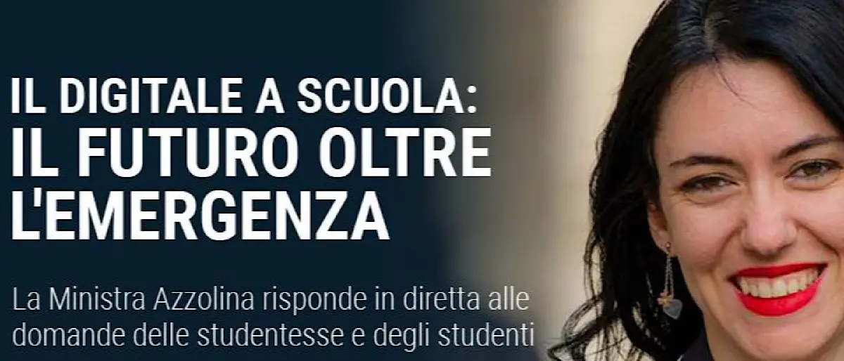 Il digitale a scuola, la ministra Azzolina incontra gli studenti di Cetraro online