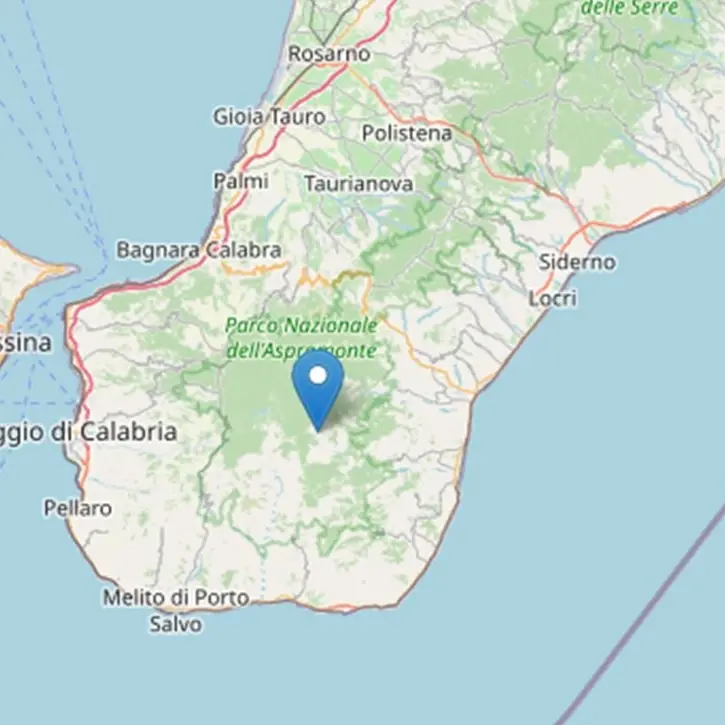 Forte terremoto a Reggio Calabria, magnitudo 3.9 ed epicentro a Roccaforte del Greco