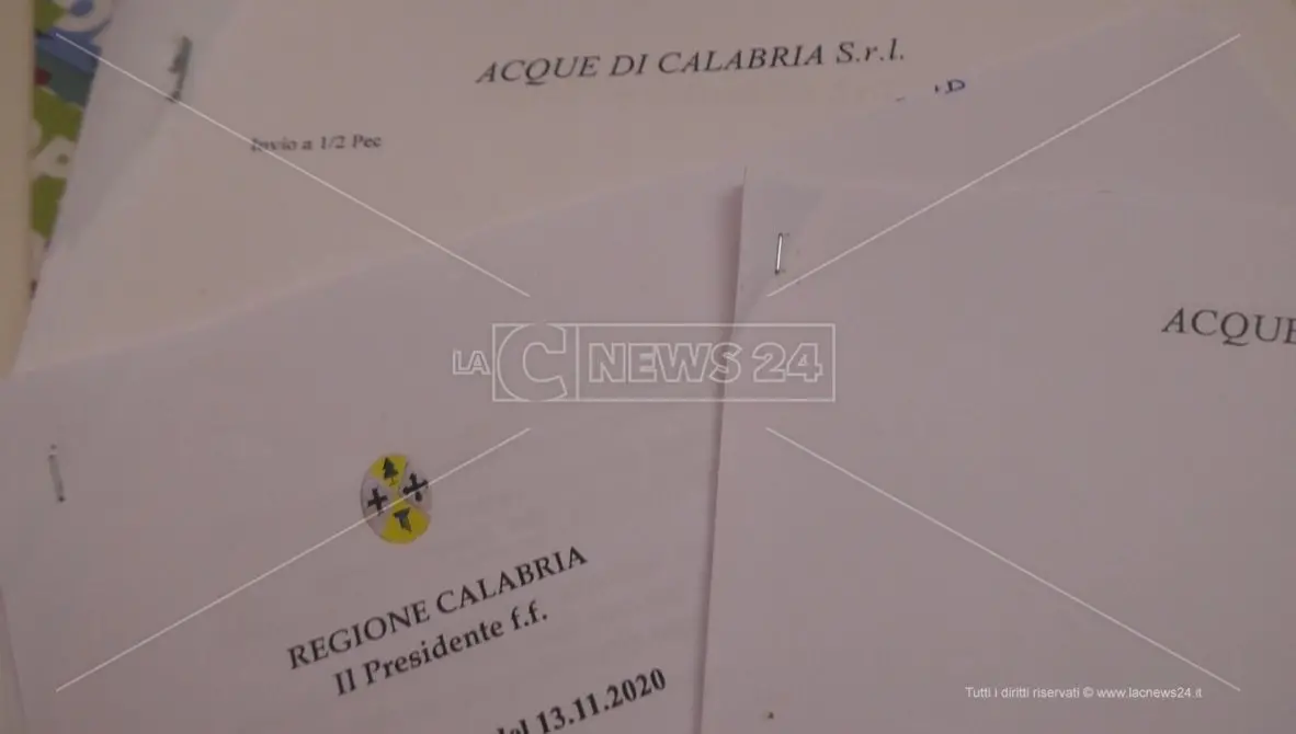 Sorical, la Regione Calabria dichiara guerra al socio Veolià: video