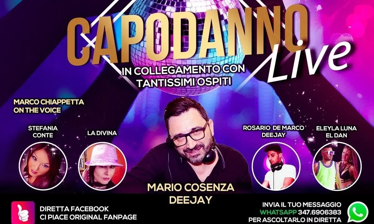 Capodanno Live in Calabria, ecco l'evento virtuale per festeggiare il nuovo anno