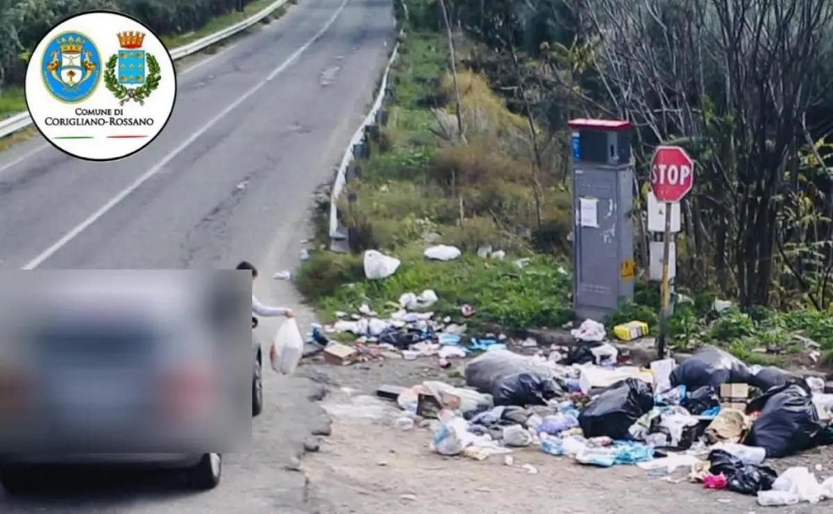 Corigliano Rossano, attivate foto-trappole per beccare chi getta rifiuti per strada