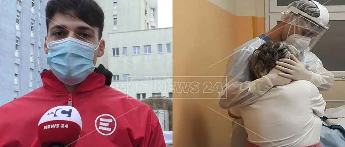 Crotone, la storia dell’abbraccio nel reparto Covid di Emergency: «Gesto di affetto e riconoscenza»