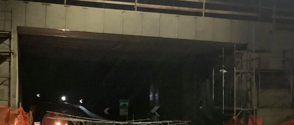 Maltempo, crolla impalcatura sull'autostrada: bloccato svincolo Altilia-Grimaldi